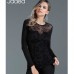 Jadea Maglia sottogiacca in cotone elasticizzato sexy trasparenza ART.4868